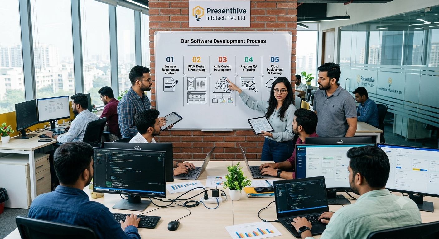 Agile Software Development Lifecycle at Presenthive Infotech
